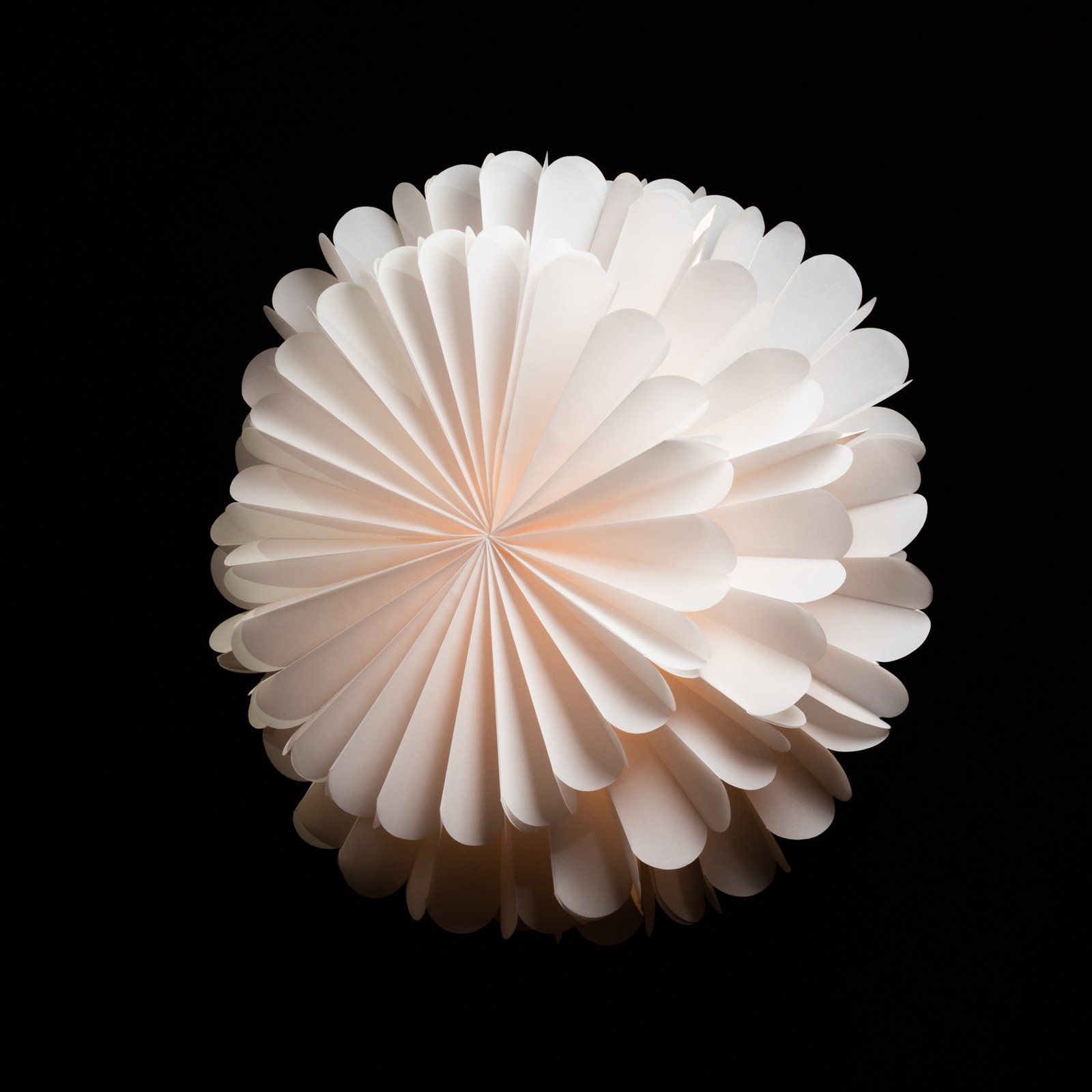 Sterntaler 2022 3D papierová hviezda Ø 45 cm biela
