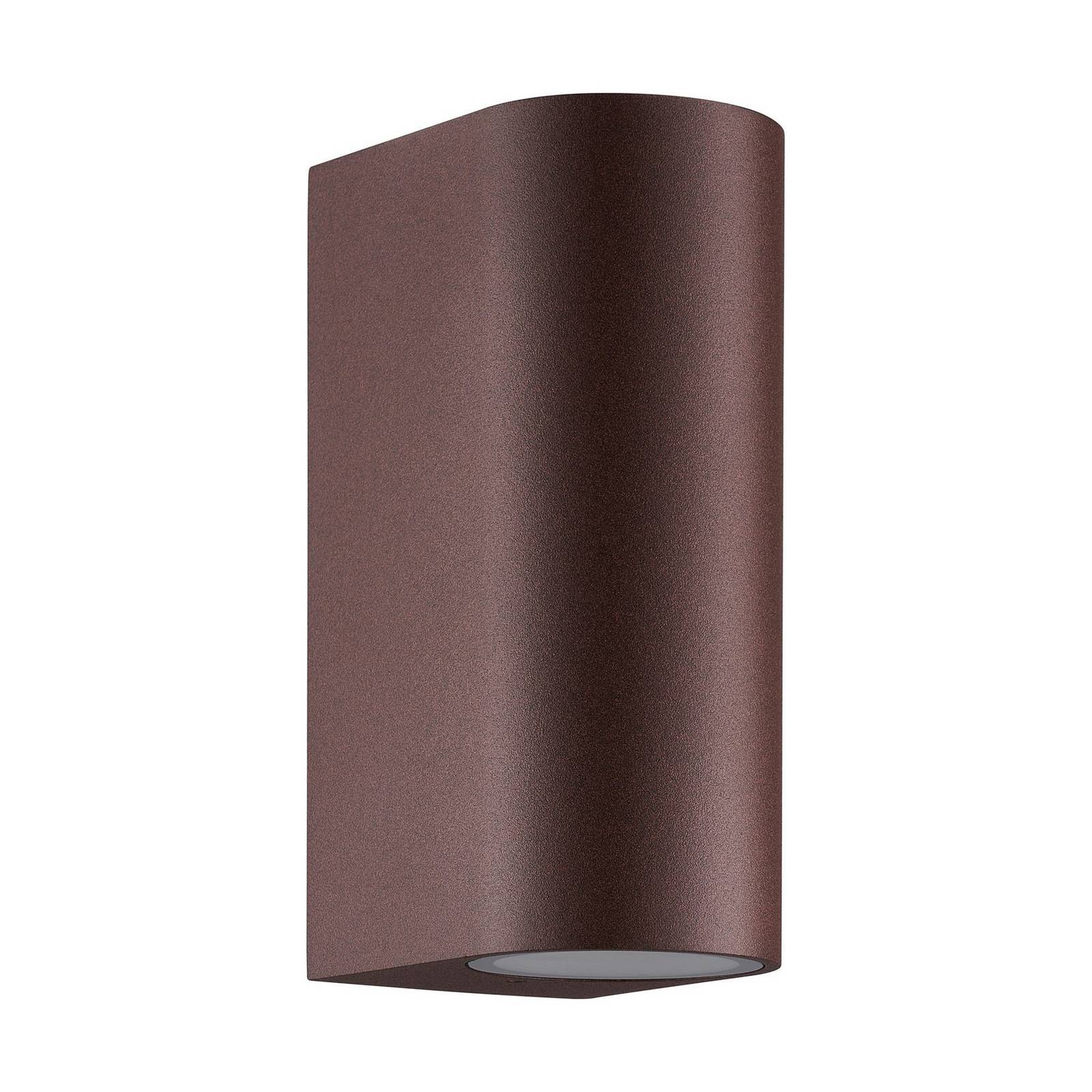 Außenwandleuchte Dion Double, rost, GU10, Aluminium, IP44