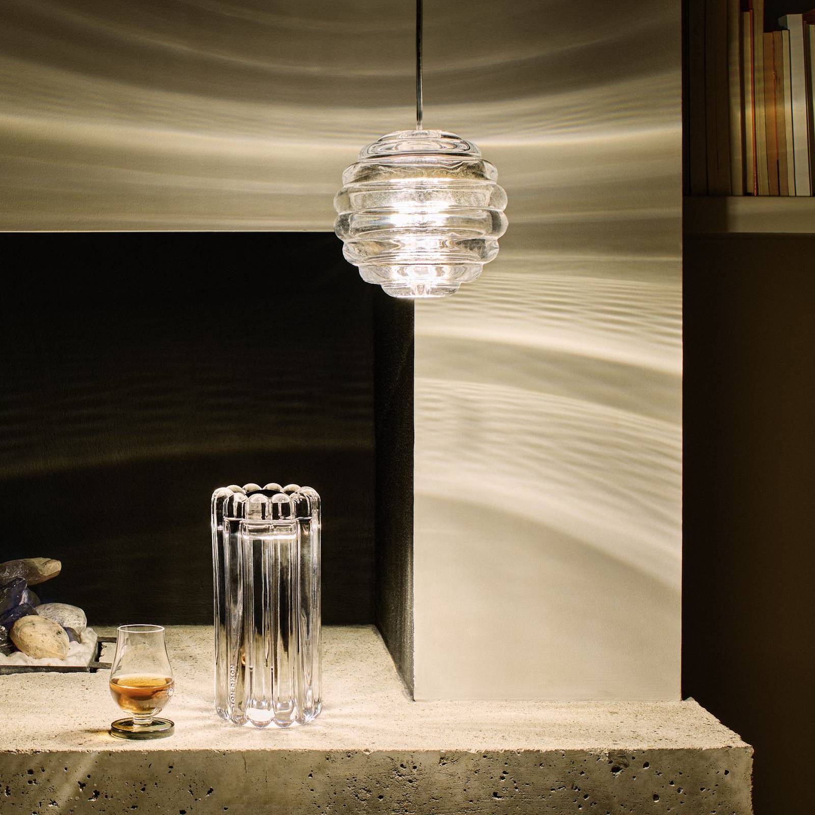 Tom Dixon LED-Hängelampe Press Sphere, Ø 14 cm, transparent günstig online kaufen