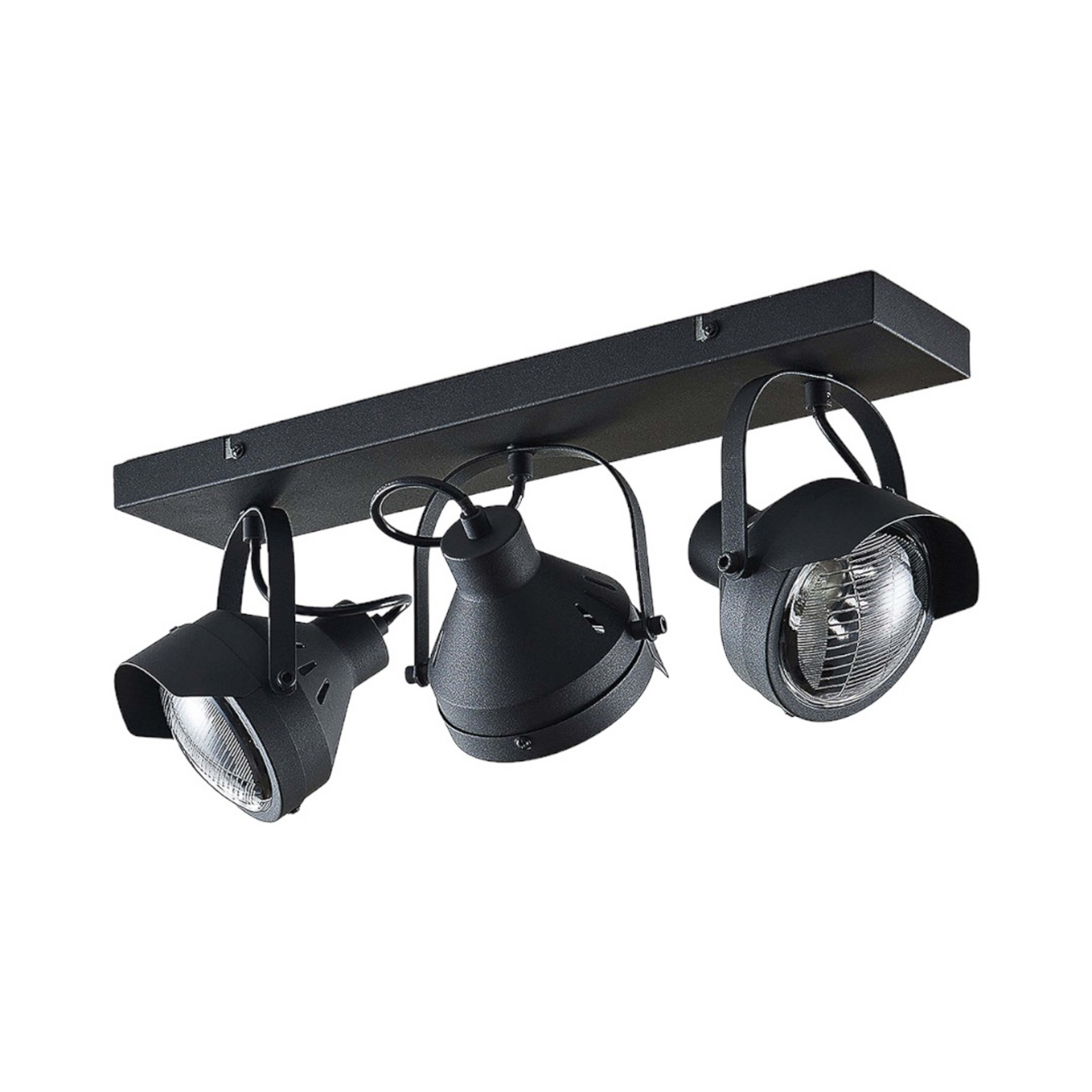 Henega 3 Plafonnier Black - Lindby