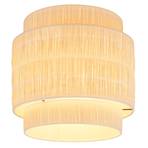 Lampa sufitowa Papper, kolor naturalny, Ø 30 cm, rafia, E27