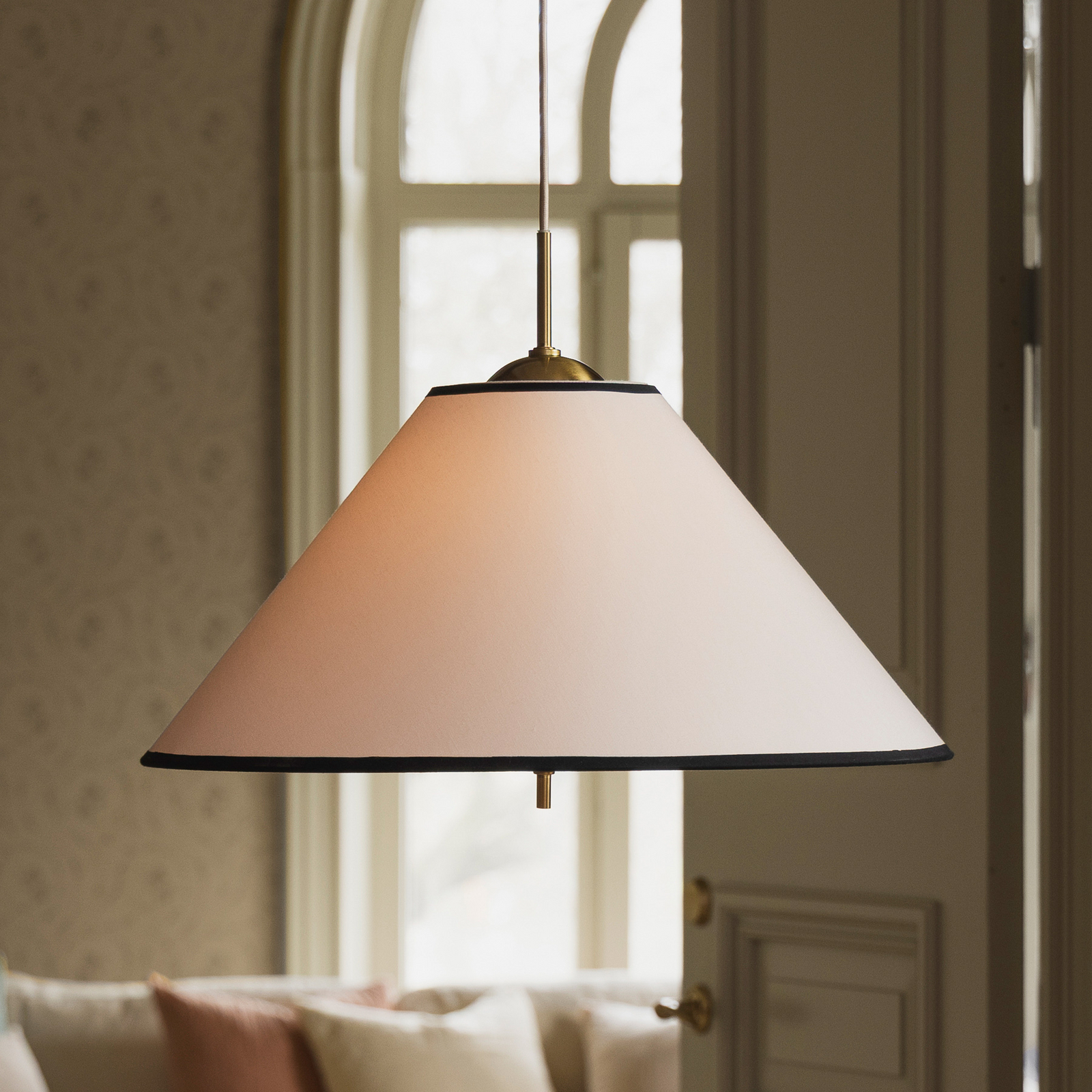 Lámpara colgante IRIS 50, color crema, Ø 50 cm - Globen Lighting Lámpara colgante IRIS 50, color crema, Ø 50 cm - Globen Lighting