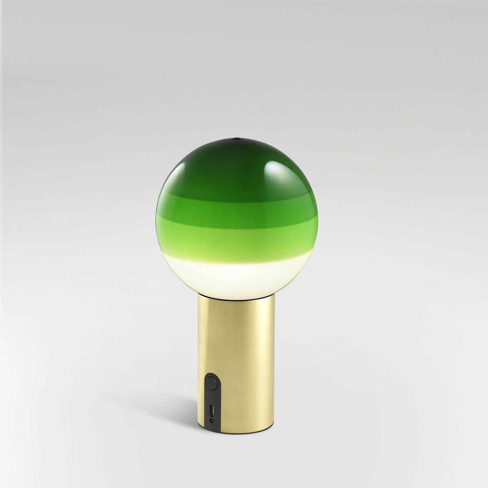 MARSET Akku-Tischlampe Dipping Light, grün/messing günstig online kaufen