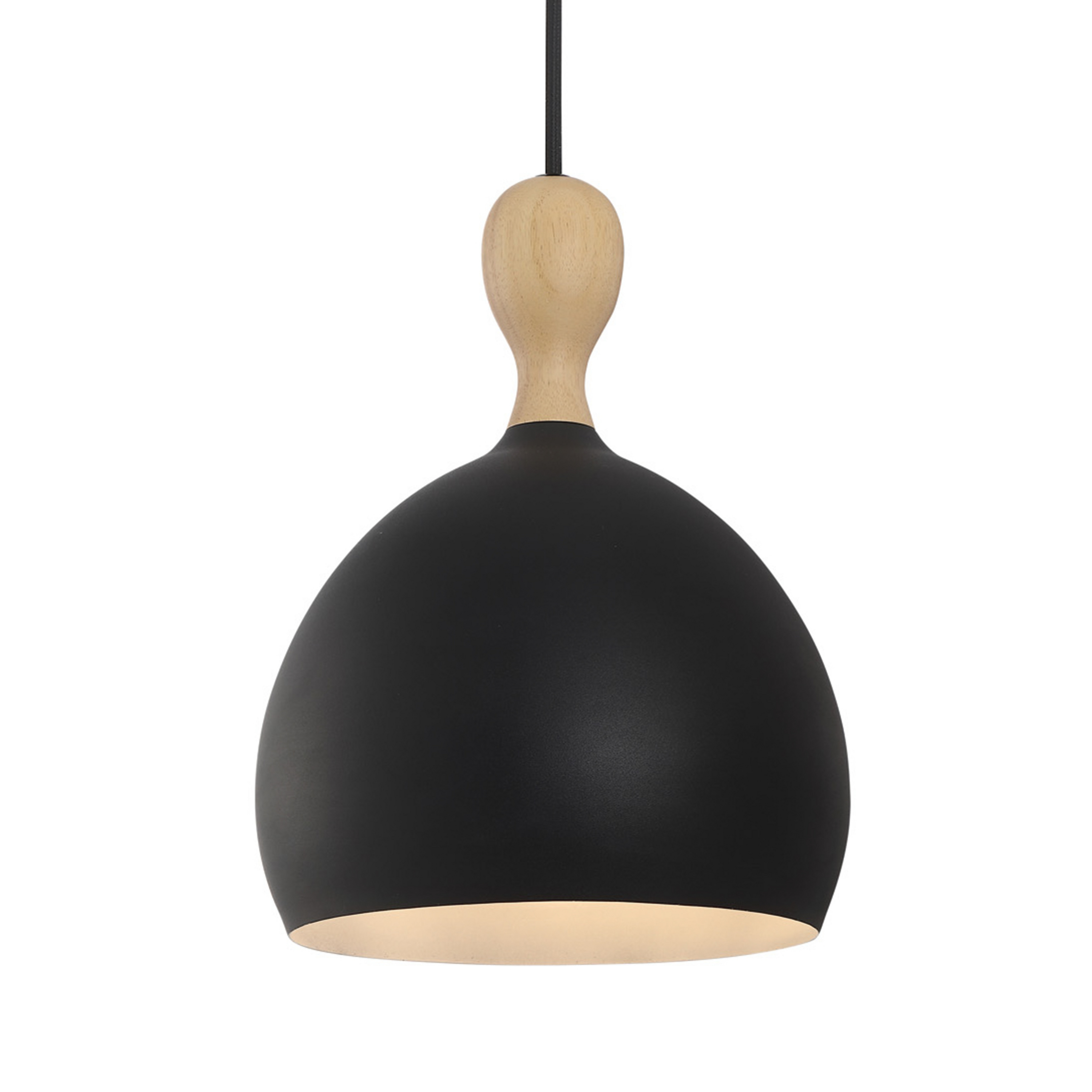 Candeeiro suspenso Dueodde, preto, Ø 18 cm, metal, E27 - Halo Design