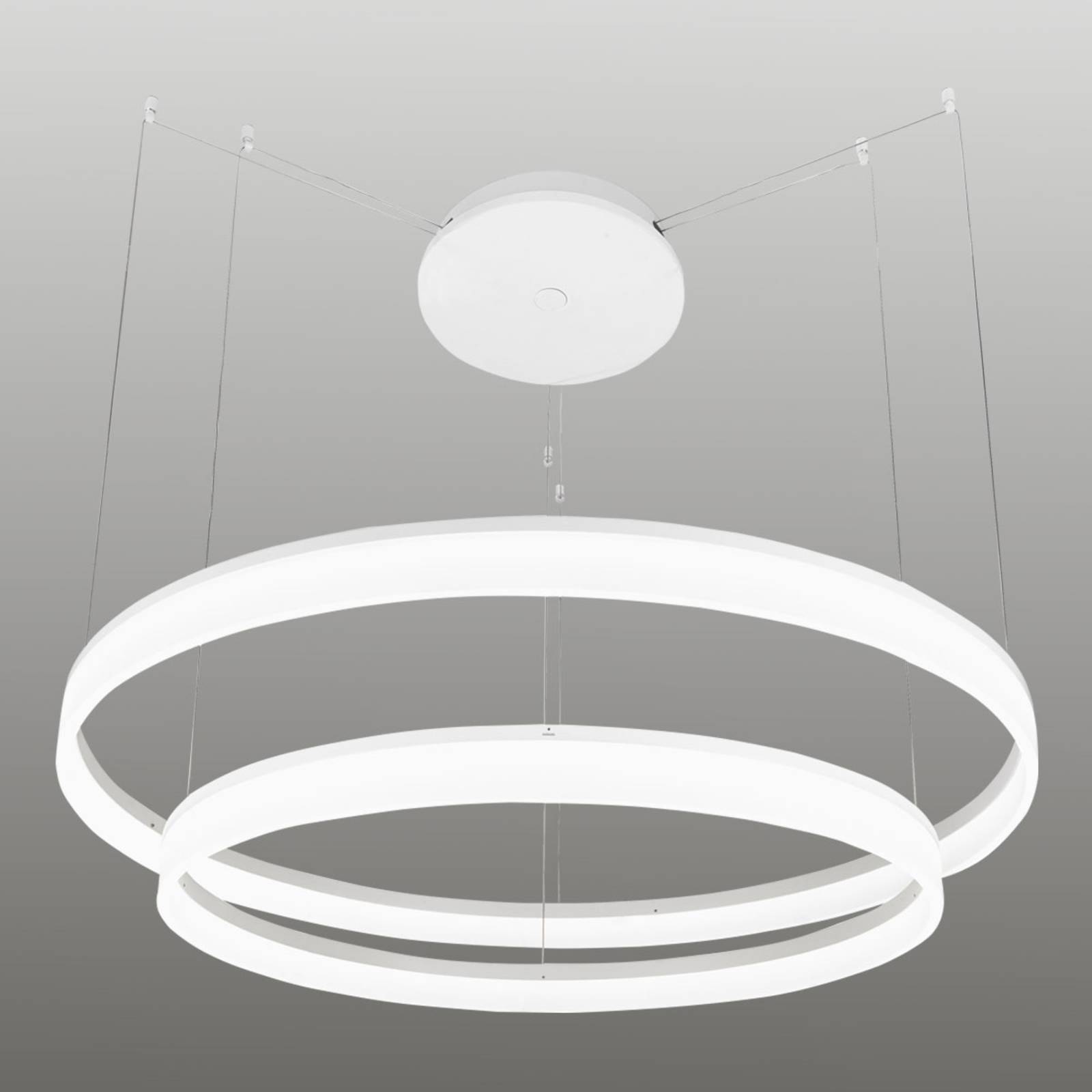 Grok Circ lampa wisząca LED 2 pierścienie 100 cm Ø