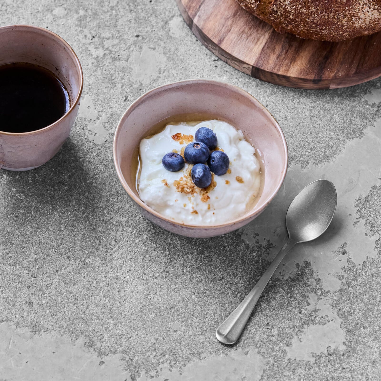 Ciotola HDVida, rosa, ceramica, Ø 12 cm, set da 4 pezzi - House Doctor