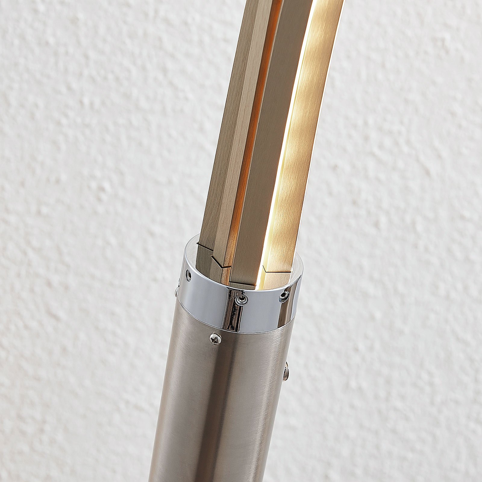 Boba LED Lámpara de Pie Nickel - Lindby