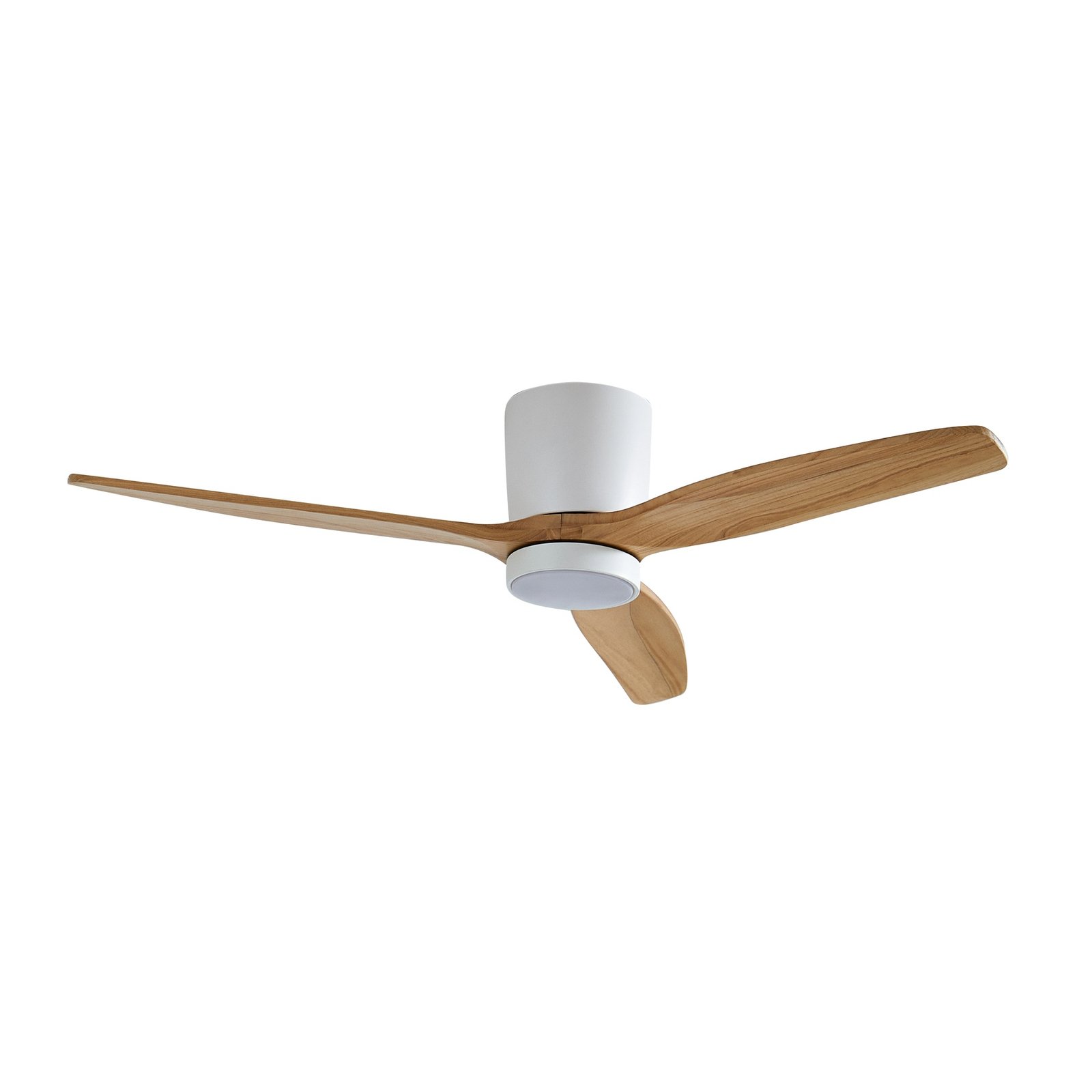 Lucande LED-Deckenventilator Faipari, weiß, DC, leise, 132cm