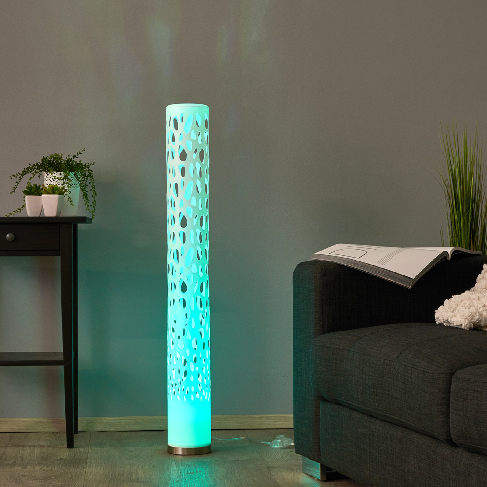 Dekorativní RGBW LED stojací lampa Alisea