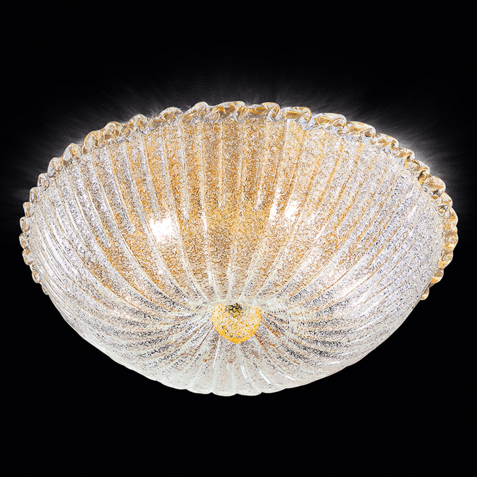 Plafonieră Budino auriu transparent 50 cm