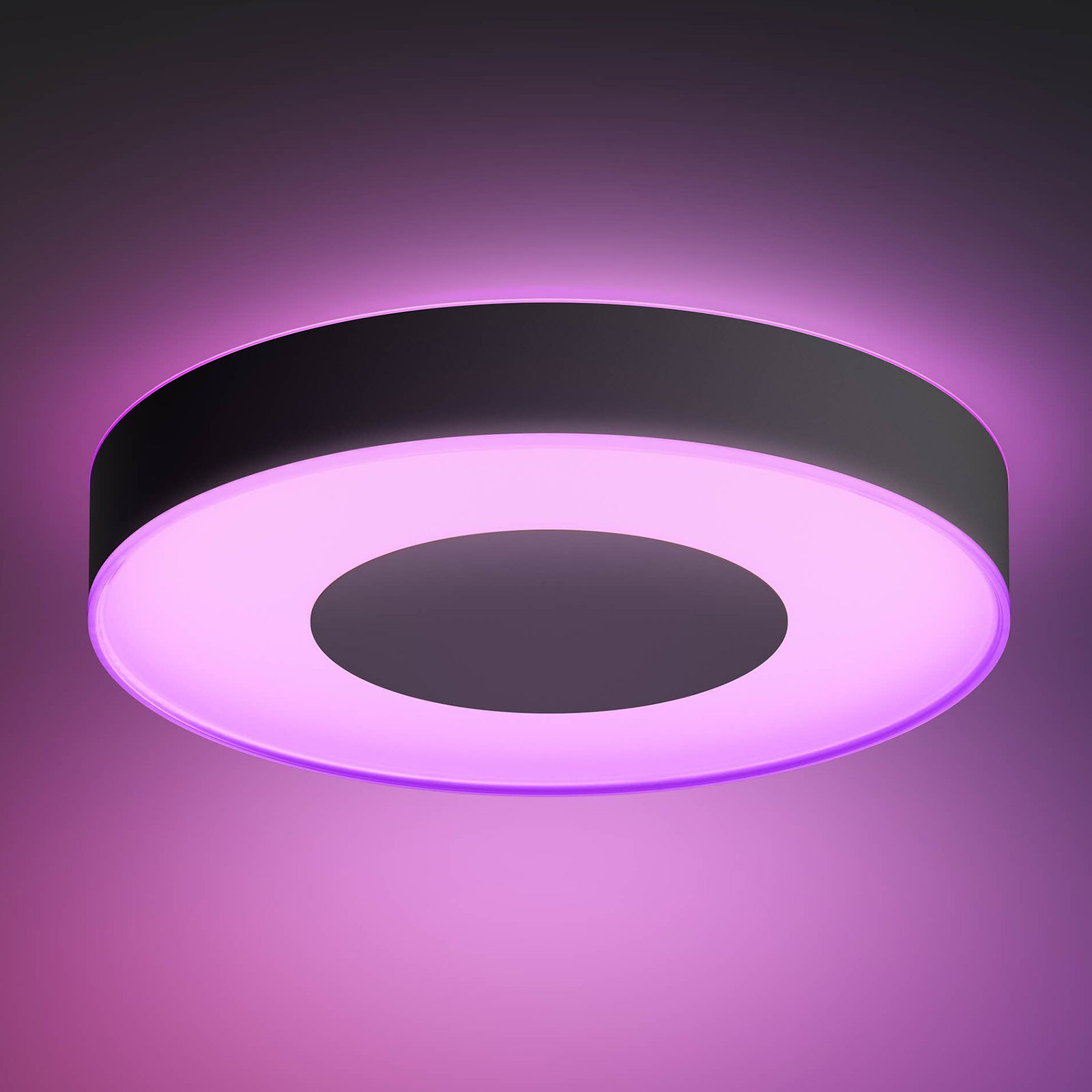 Infuse LED-Deckenleuchte 42,5cm, schwarz, dim. - Philips Hue