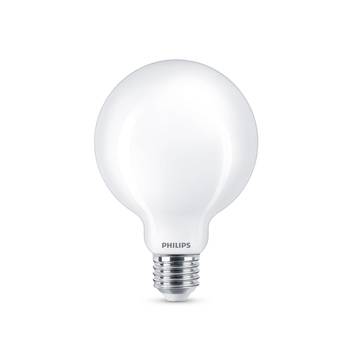 Philips LED-Globelampe E27 G93 7 W, 2.700 K, opal