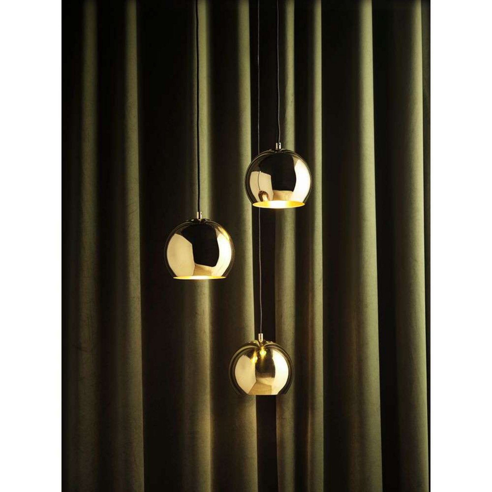 Ball Závěsná Lampa Ø18 Solid Glossy Brass - Frandsen