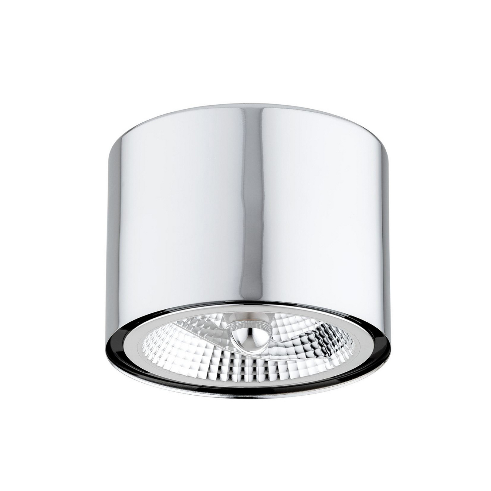 Spot pour plafond Chloe fixe, acier chromé