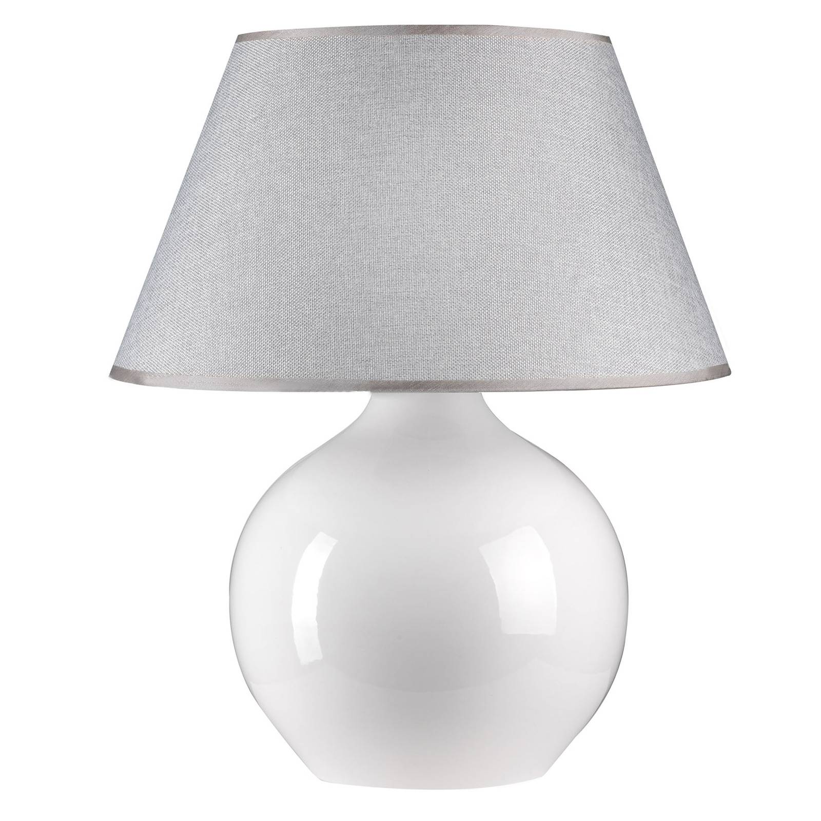 Lampe à poser Sfera, hauteur 53 cm, blanche/grise