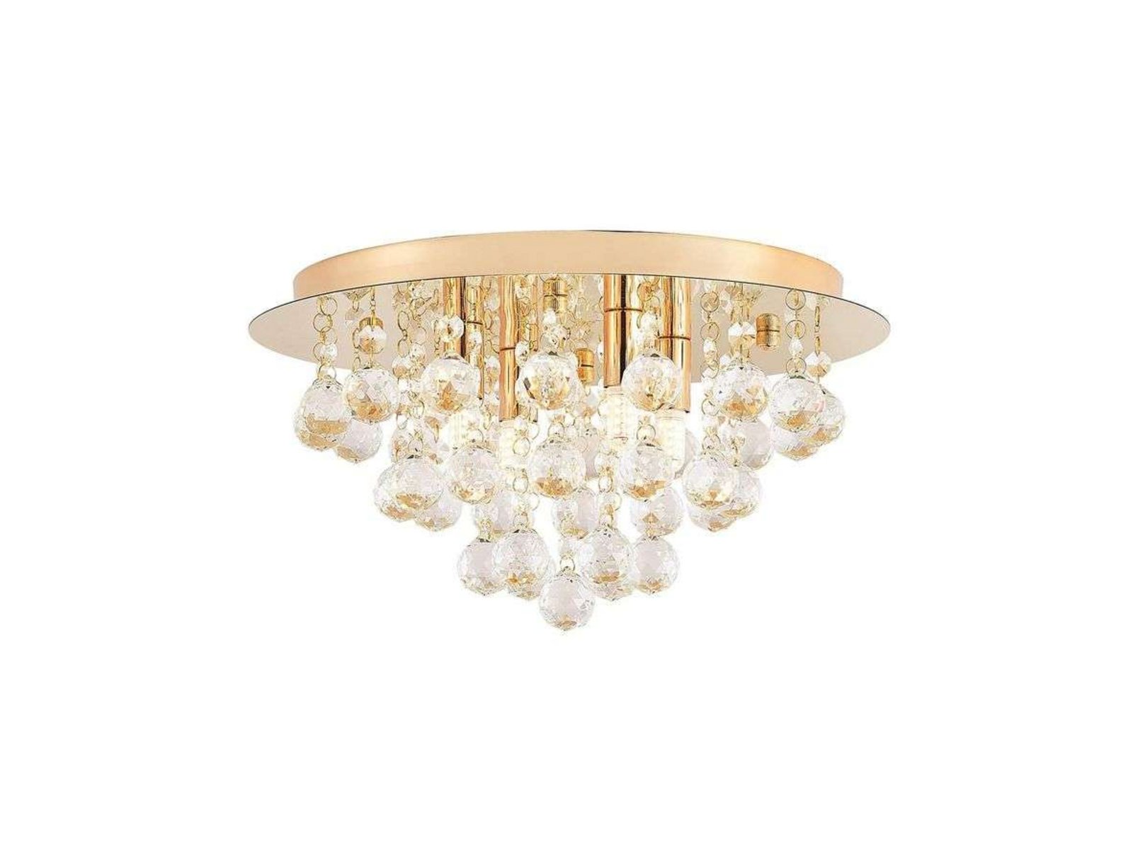 Gillion 4 Deckenleuchte Crystal/Gold - Lindby