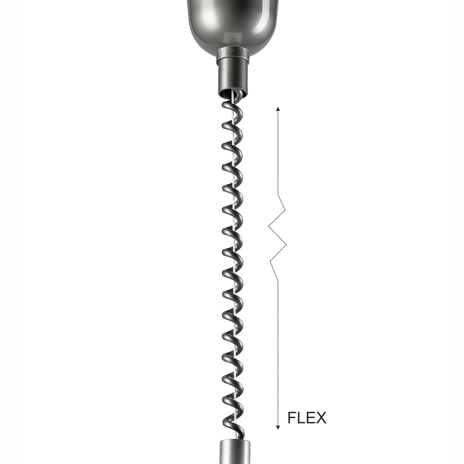 Hanglamp Ilsa, wit/zilver, Ø 30 cm, in hoogte verstelbaar