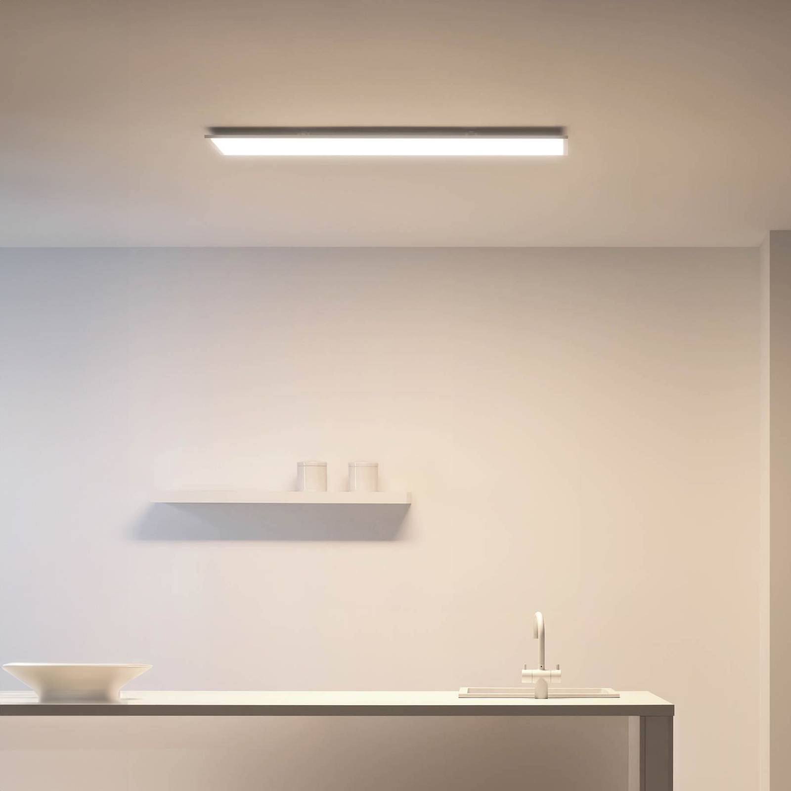 WiZ LED-takljuspanel rektangulär vit