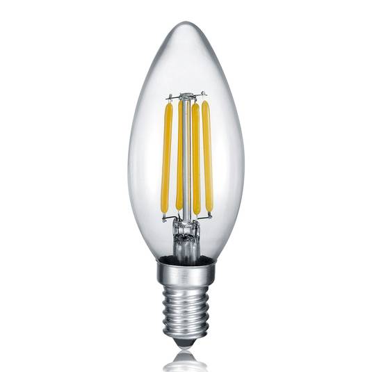 Ampoule bougie LED E14 4 W, 2 700K Switch Dimmer