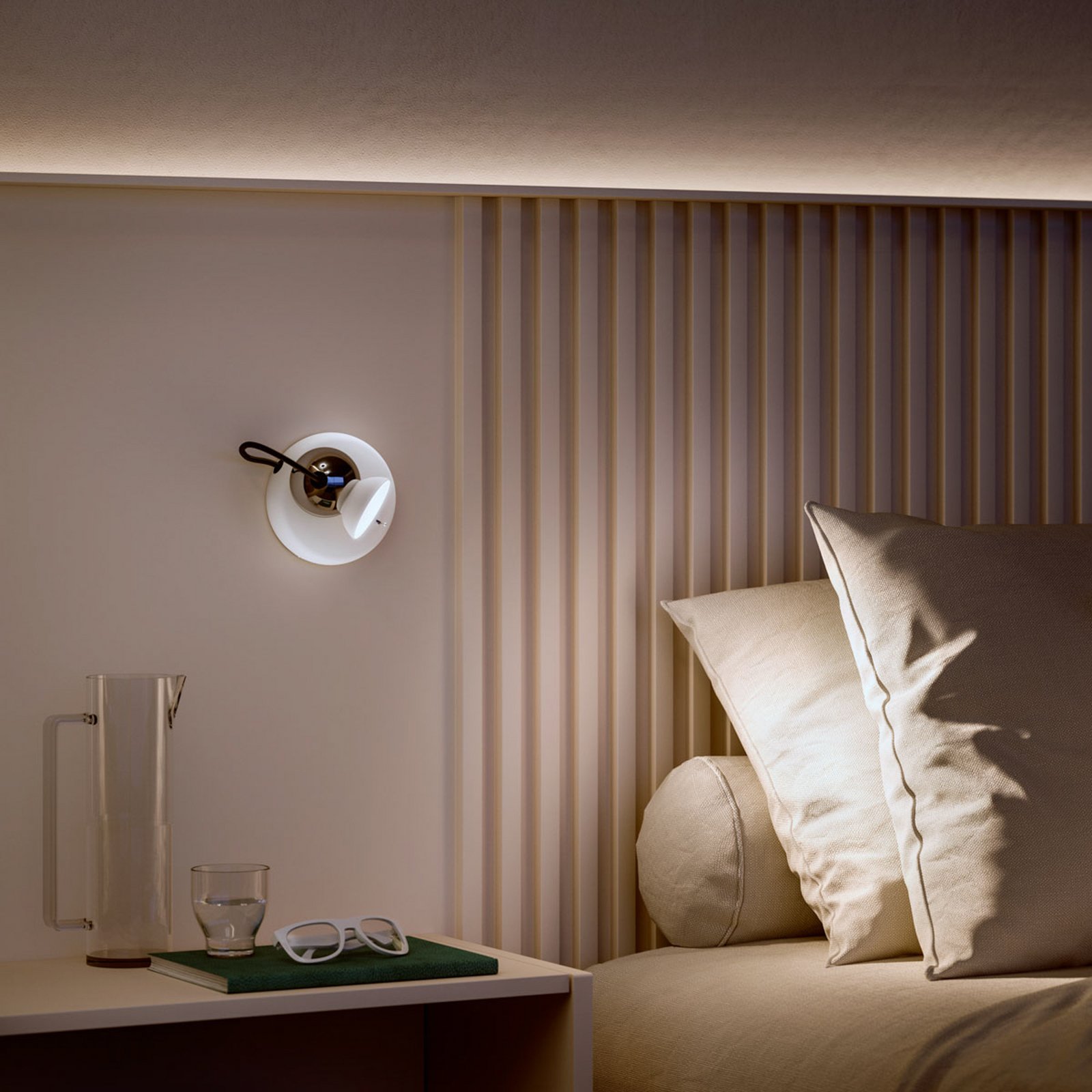 Applique murale LED Duck, blanc, aluminium, 2 700 K, orientable