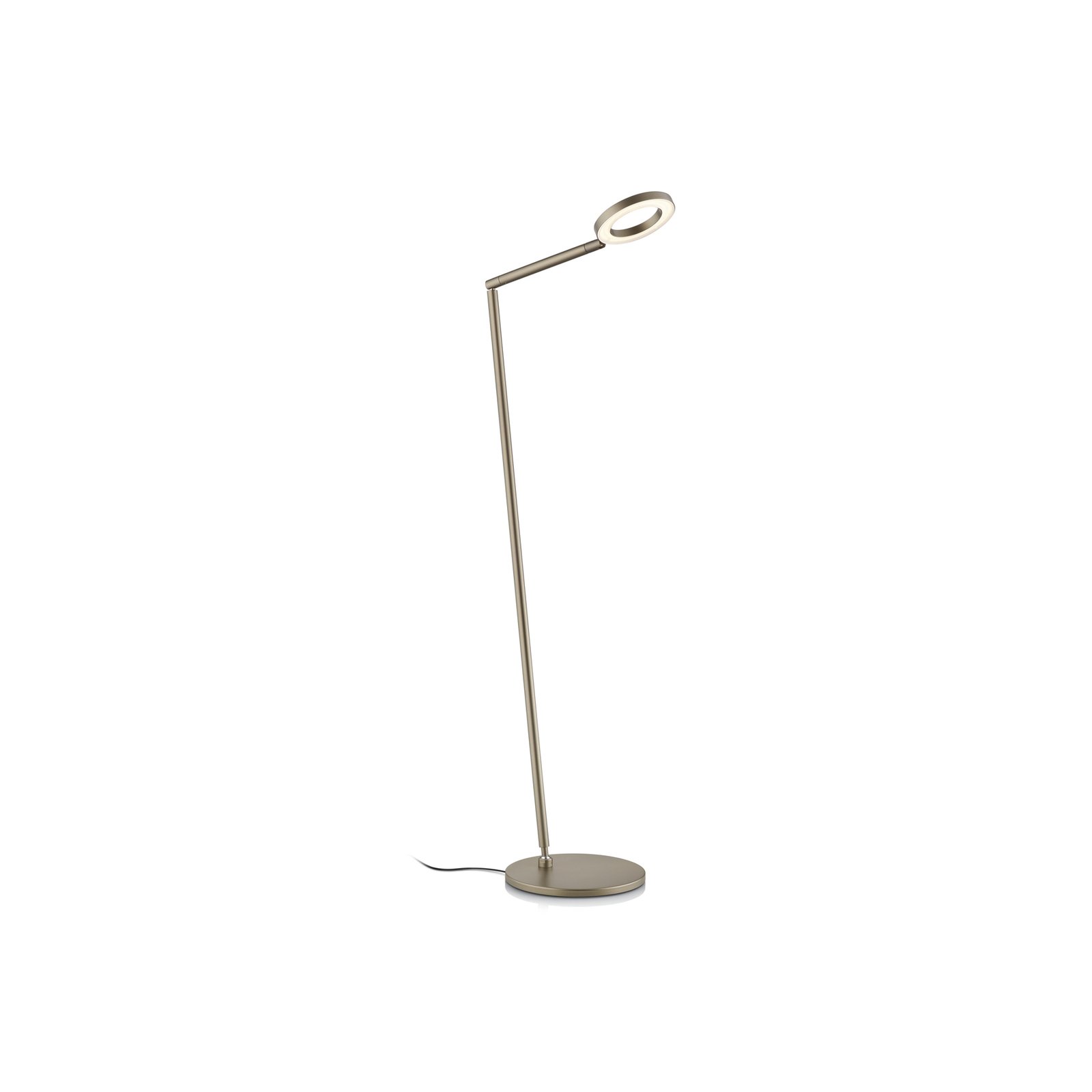 Lámpara de pie LED Tessa-S, efecto bronce, CCT, control gestual