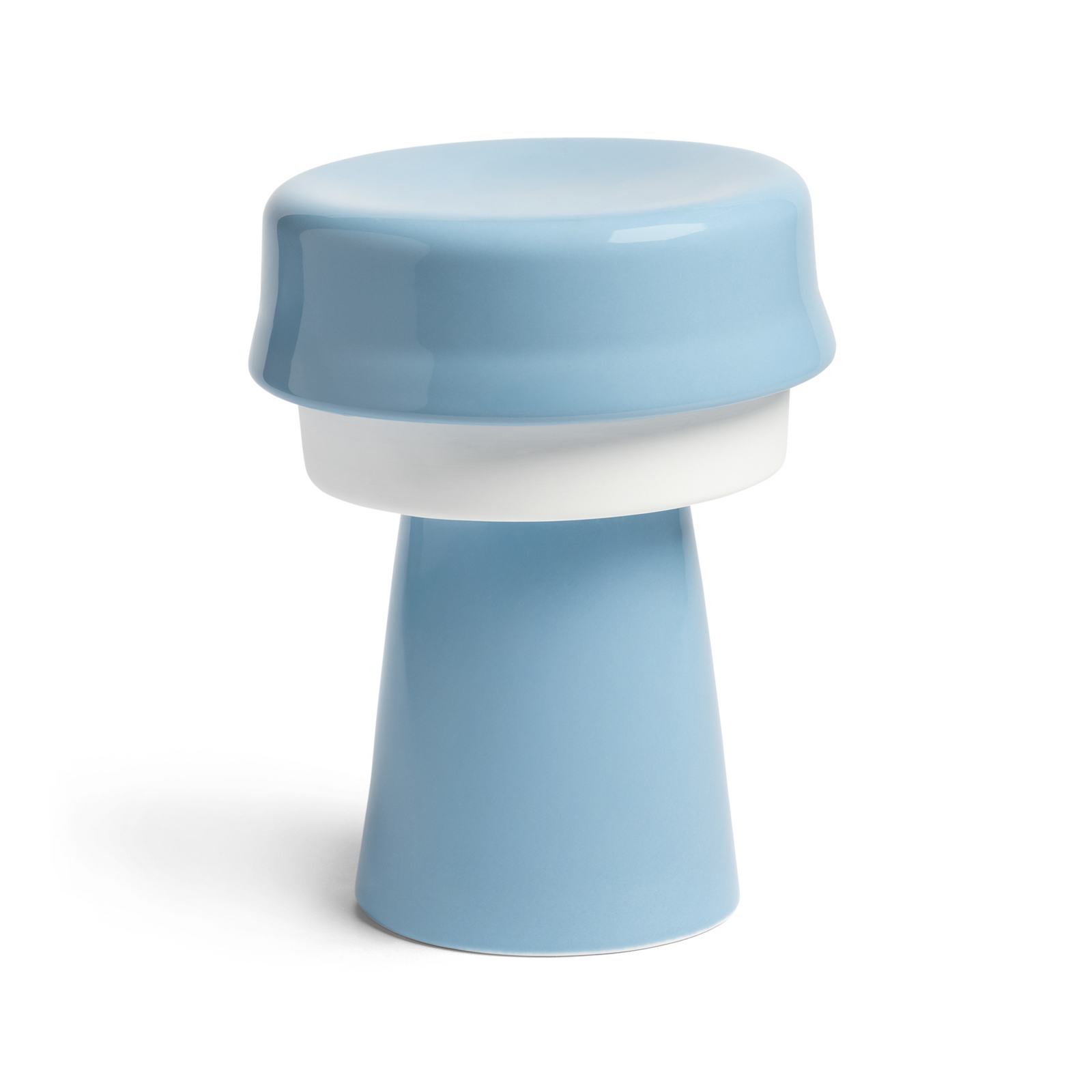 Asztali lámpa, kék, porcelán, Ø 16 cm – &Klevering