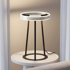 Lucande Seppe LED laualamp, nikkel