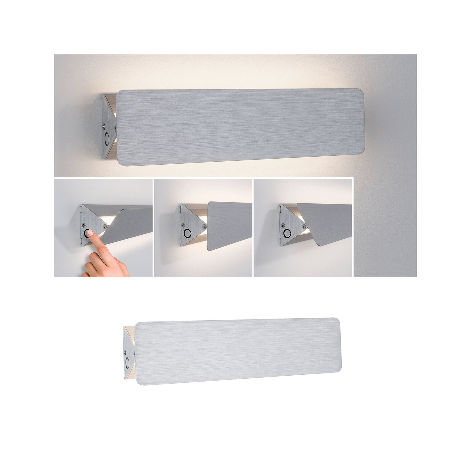 Paulmann Katla LED-Wandleuchte aus Aluminium