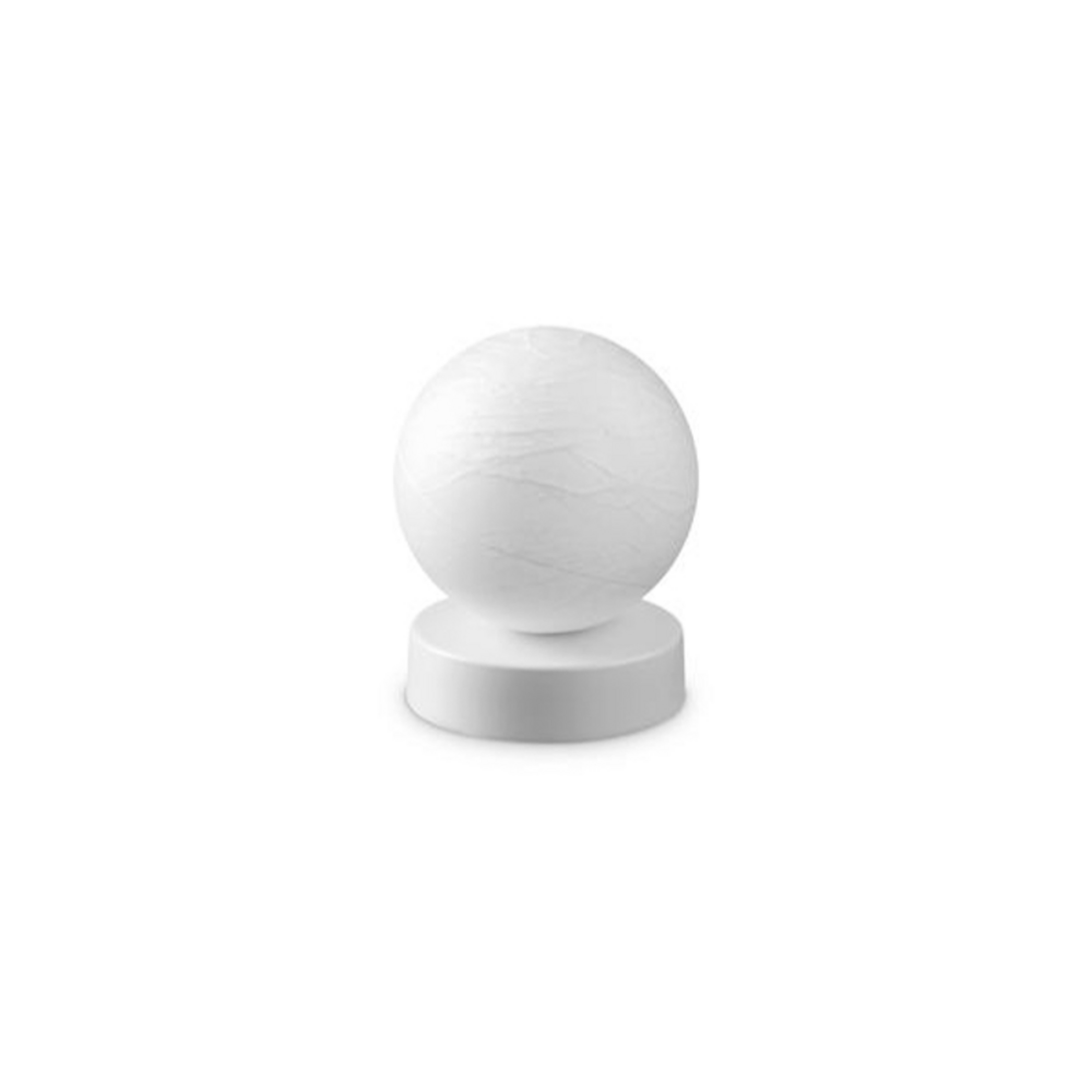 Ideal Lux lampe à poser Carta, blanc, plastique, Ø 10 cm
