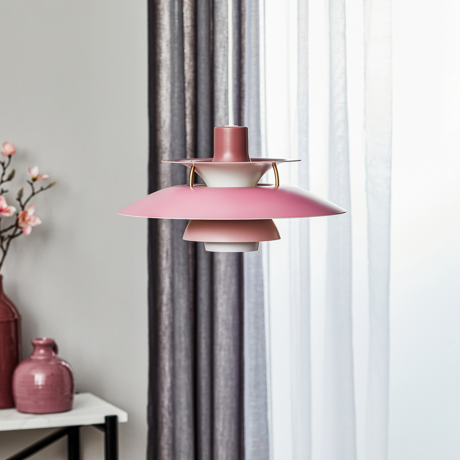 Louis Poulsen PH 5 Mini - viseća lampa, roza