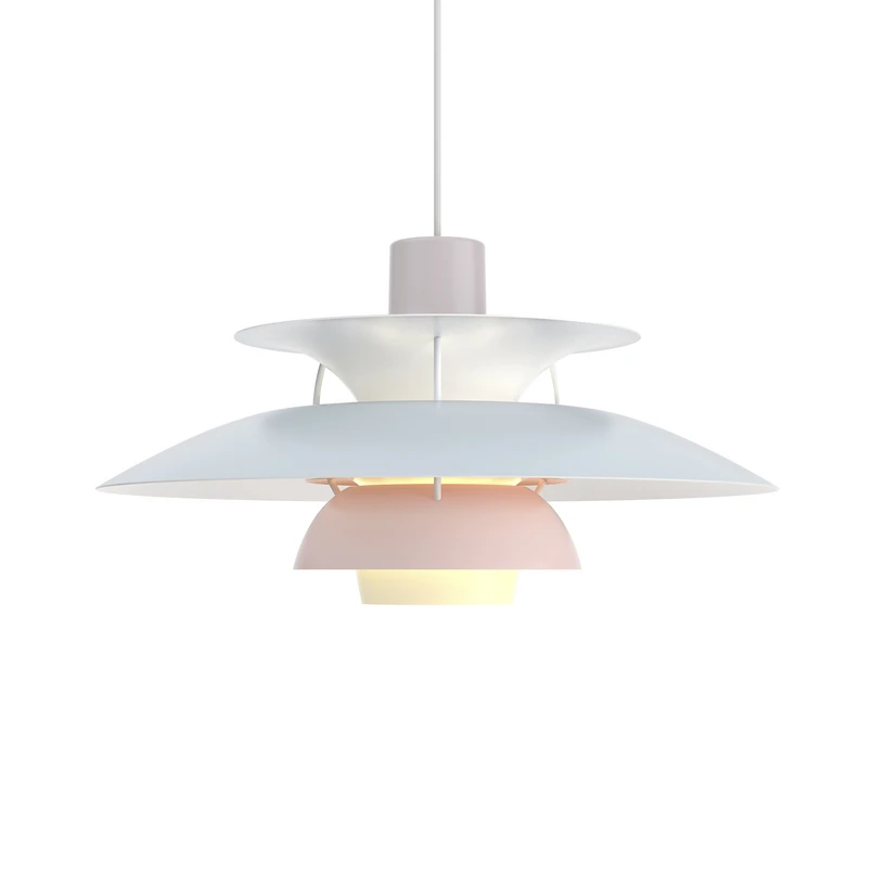 Louis Poulsen – PH 5 Pendelleuchte Pastels Oyster/Blue/Rose