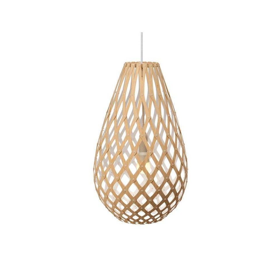 david trubridge Koura pendellampa 50 cm trä/vit, trä från david trubridge