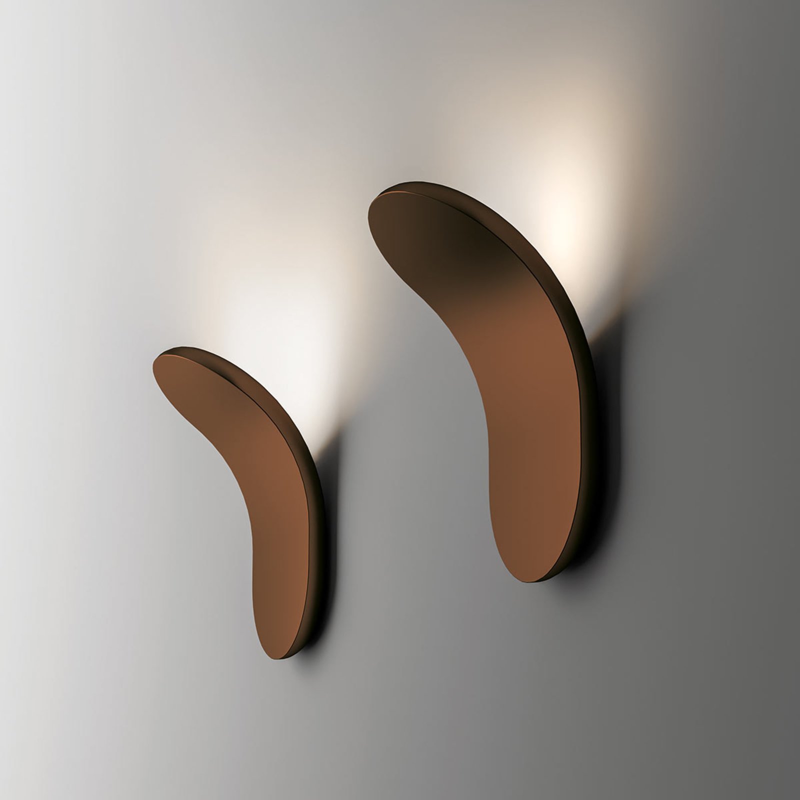 Axolight Lik LED-Wandleuchte bronze matt