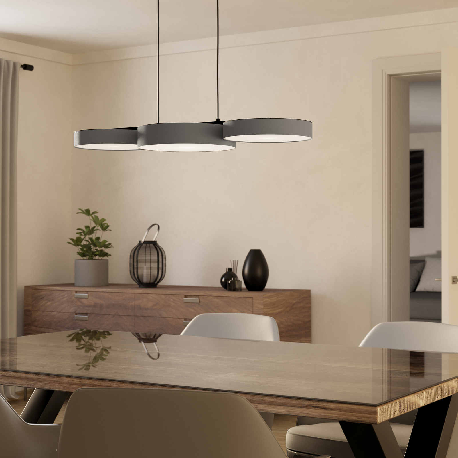 EGLO connect Smart LED-riippuvalaisin Barbano-Z, harmaa