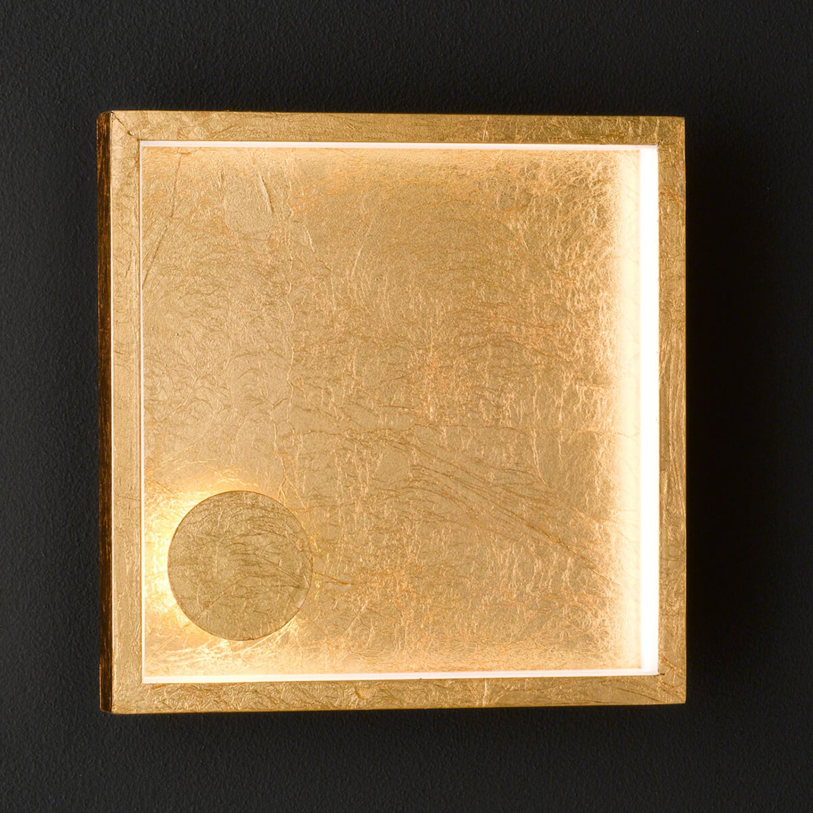 Wofi Letizia LED wall light, gold, for Living / Dining Room, metal, 12 W, energy efficiency: A+, W: 20.5 cm, H: 20.5 cm