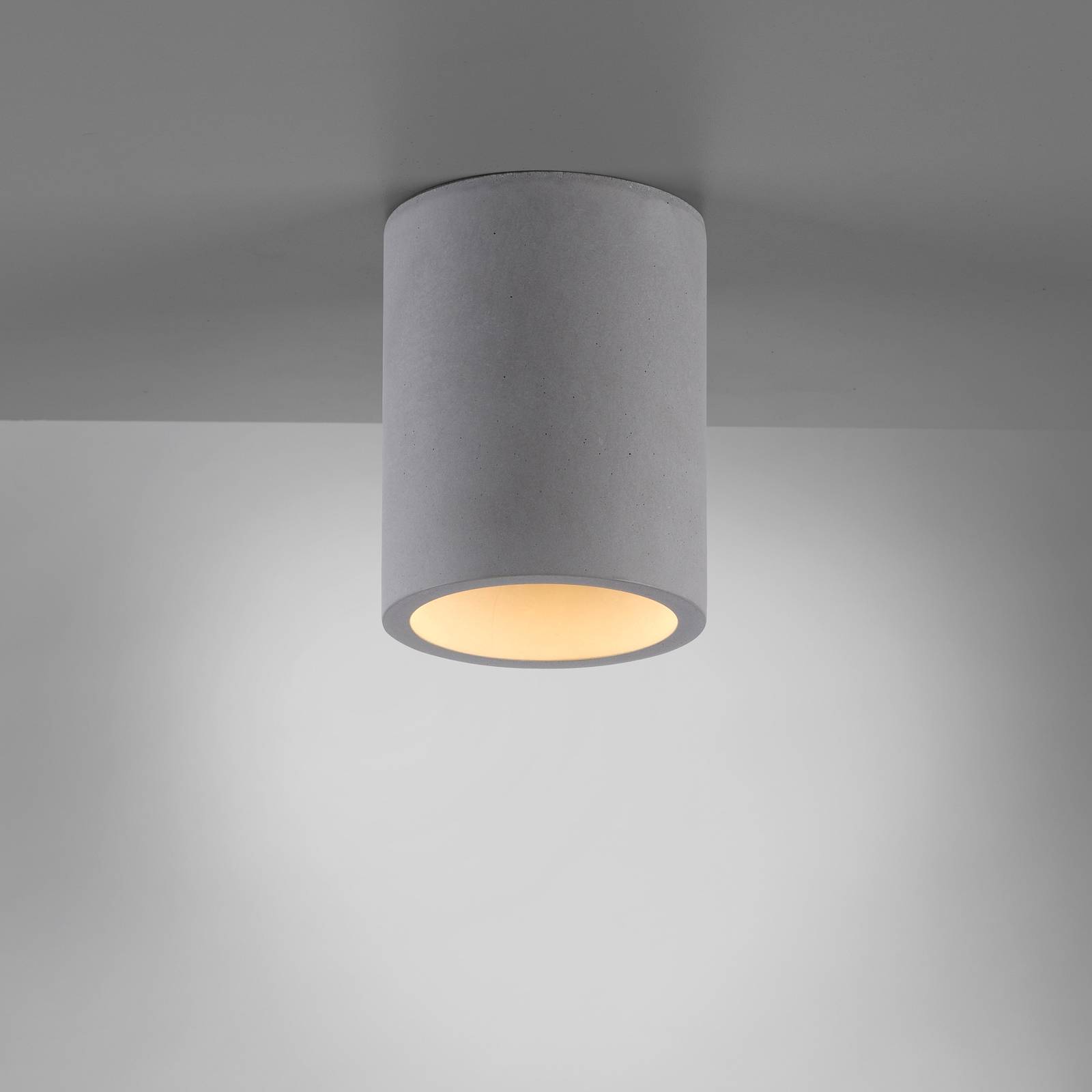 Paul Neuhaus Eton loftlampe af beton, rund