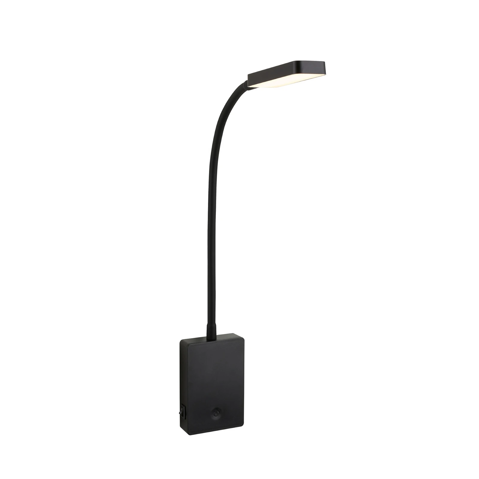 LED újratölthető asztali világítás Cielo, fekete, magasság 56 cm, műanyag