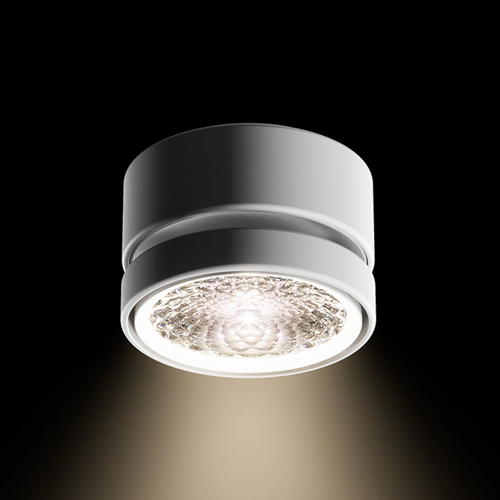 Spot pour plafond LED Nivo, blanc, 50°, orientable, à intensité variable - Sigor