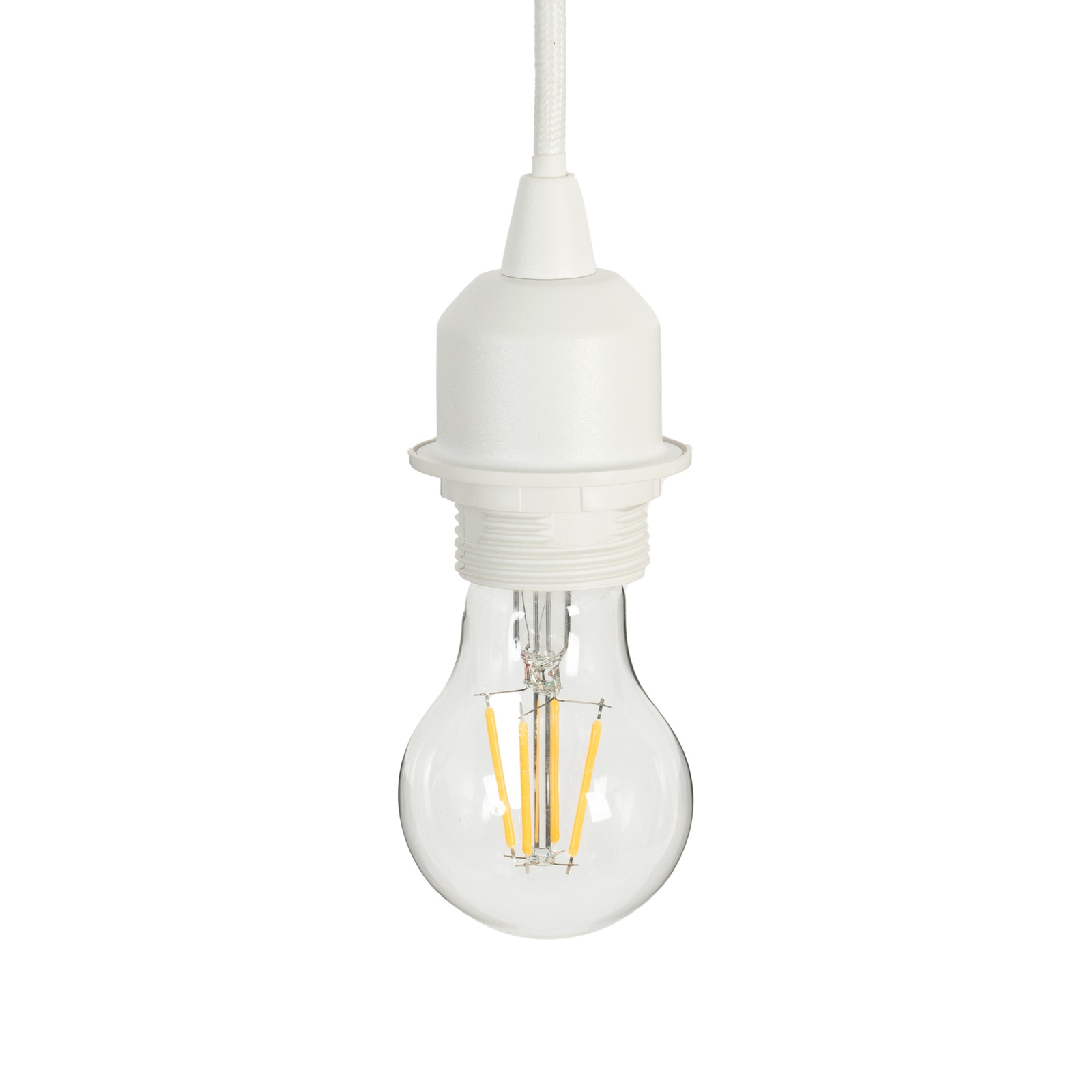 Lindby suspension Aralena, blanc, 3 lampes, métal