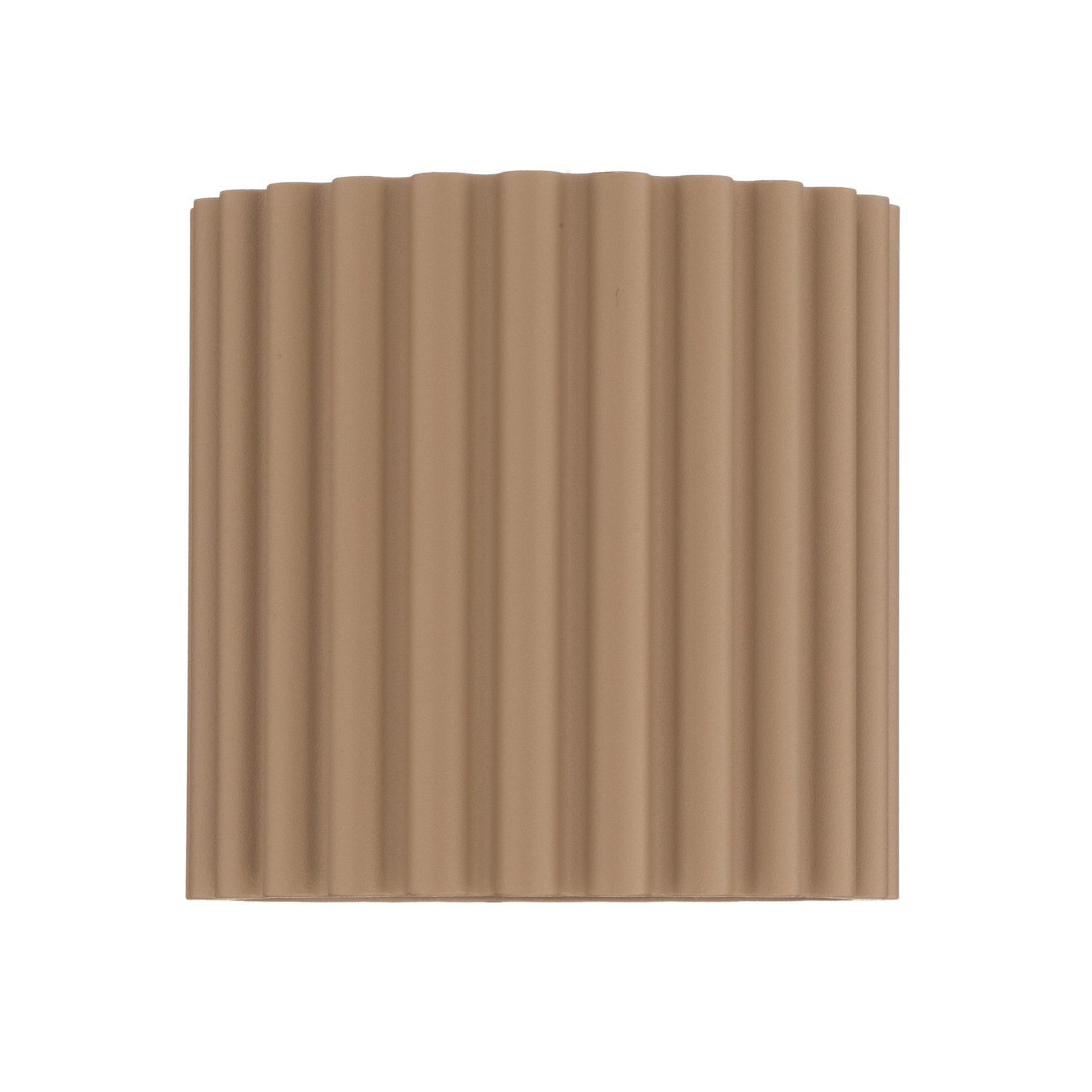 Aura-seinävalaisin, taupe, Ø10 cm, G9, valo ylös/alas, alumiini Aura-seinävalaisin, taupe, Ø10 cm, G9, valo ylös/alas, alumiini