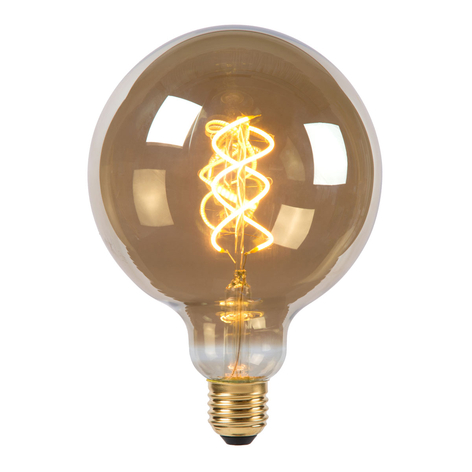 LED bollamp G125 E27 5W 2.200K rook