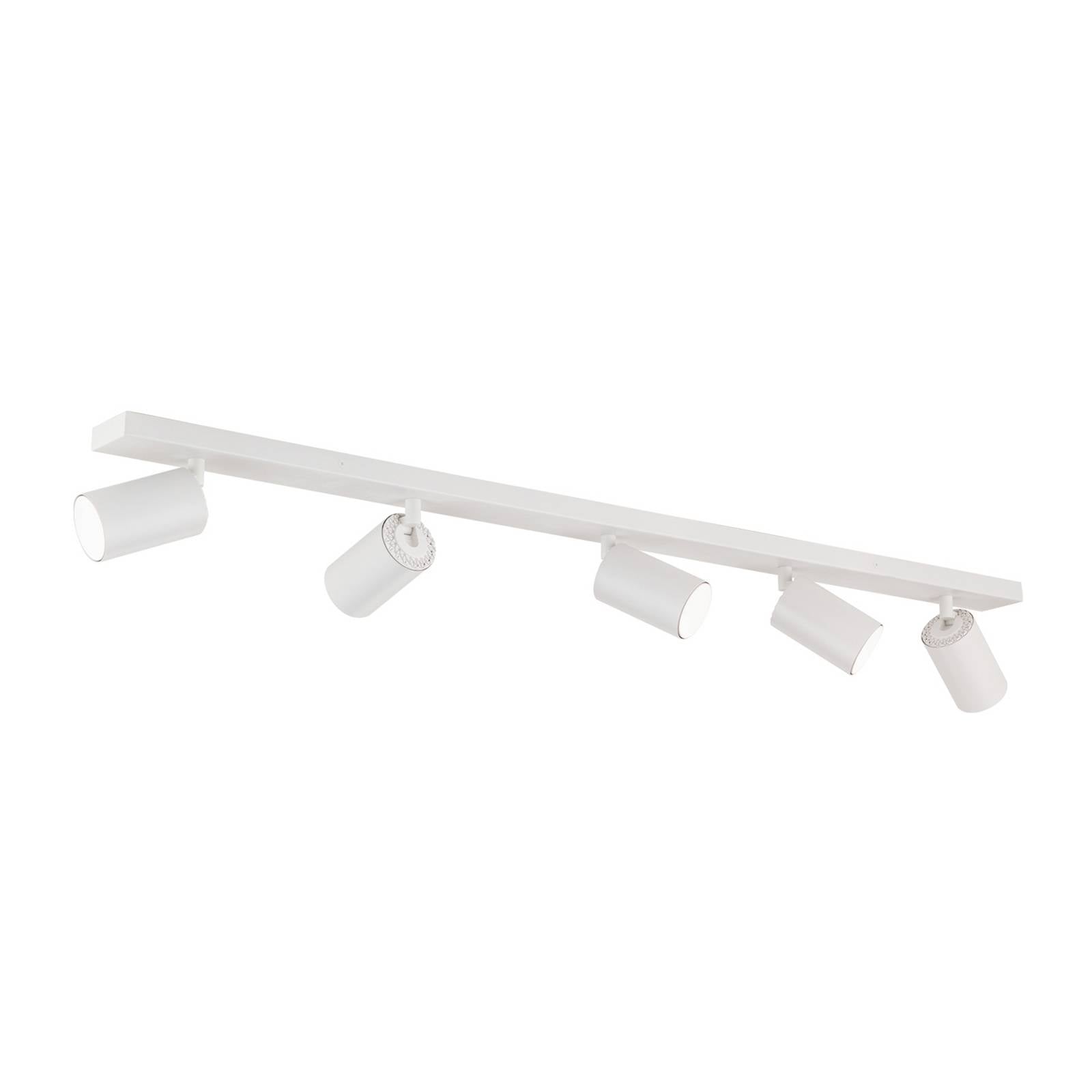 Deckenstrahler Sean, weiß, 5-fl., Aluminium, GU10