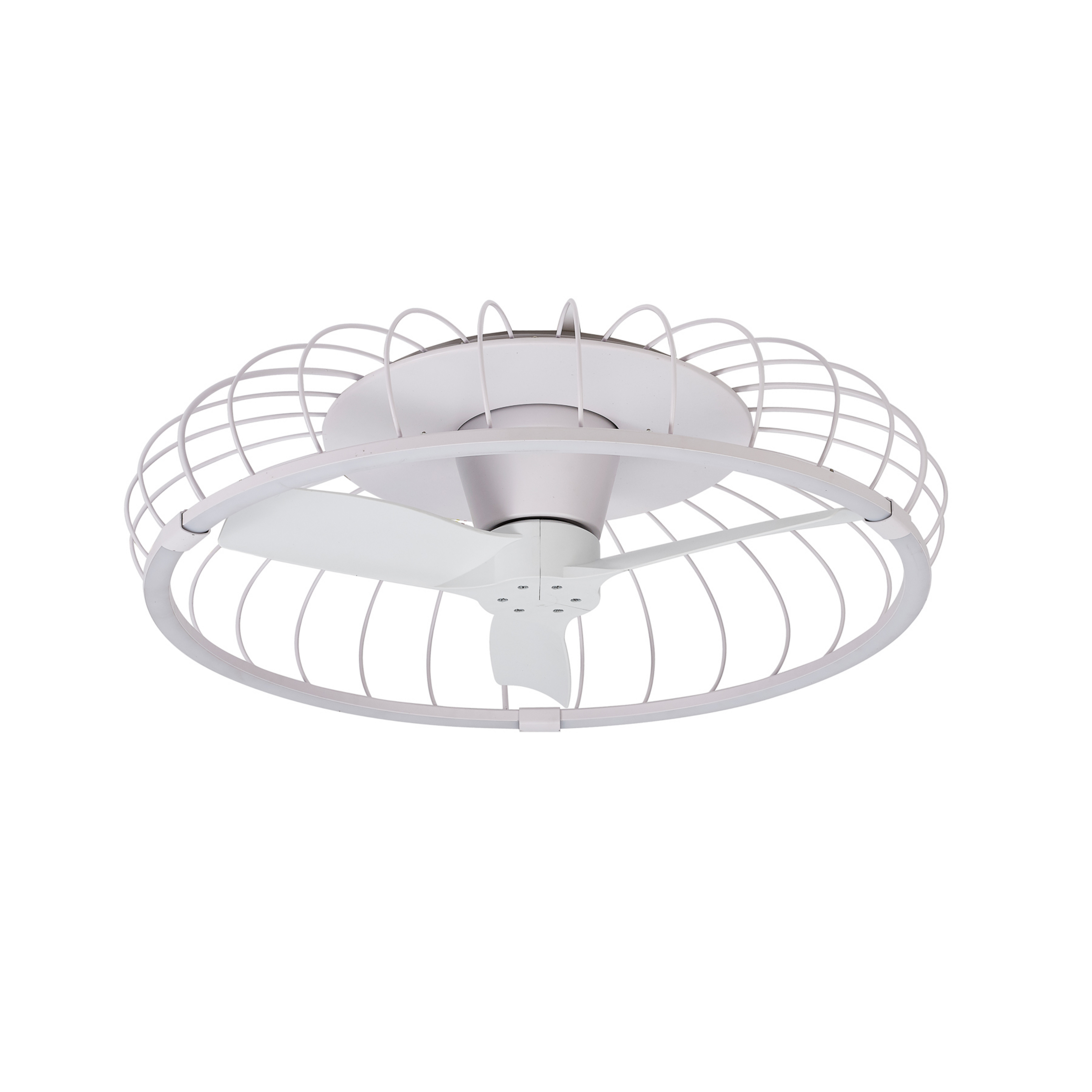 Nature LED-Deckenventilator, weiß, CCT App, Ø 79 cm - Mantra