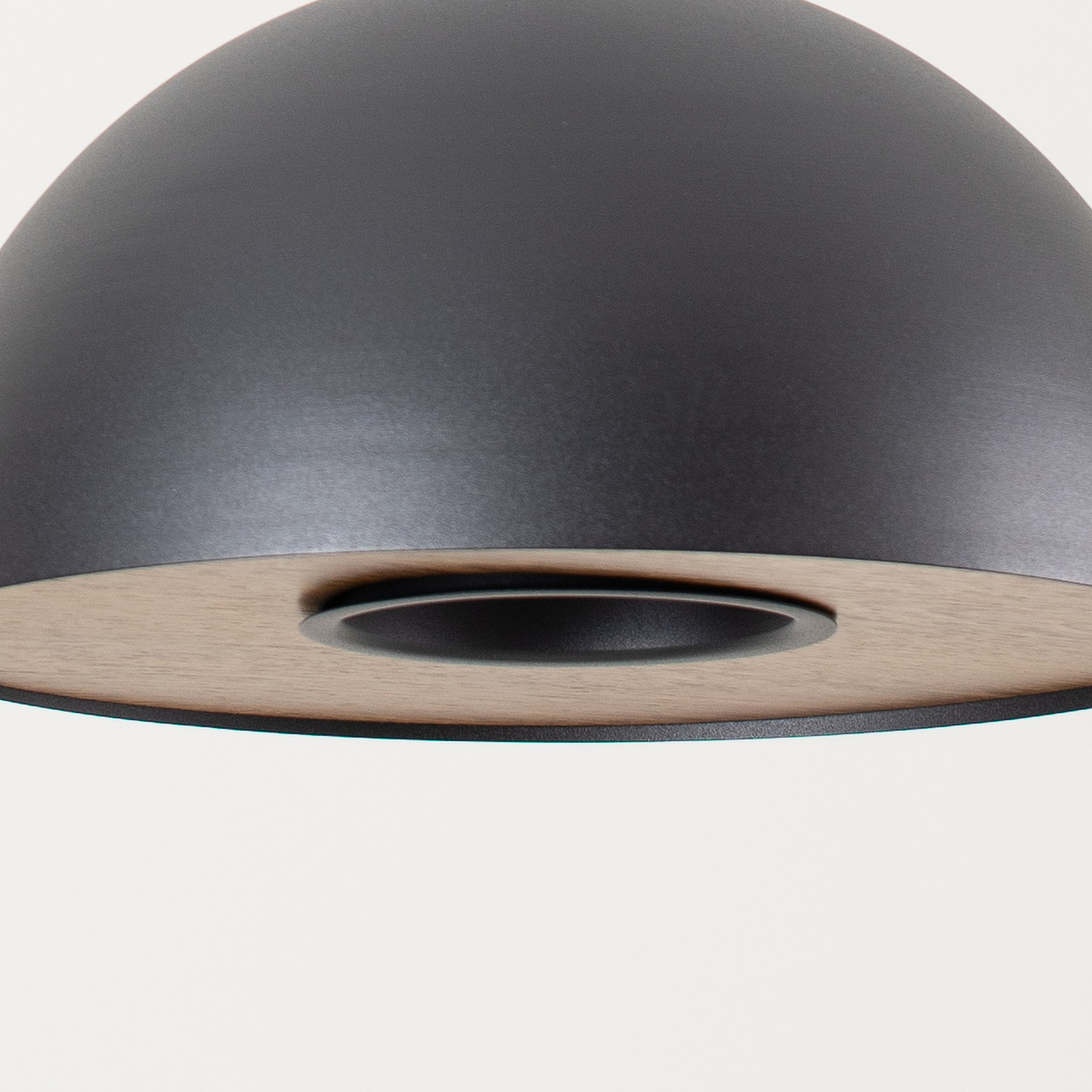 Drew pendant light black wooden decoration