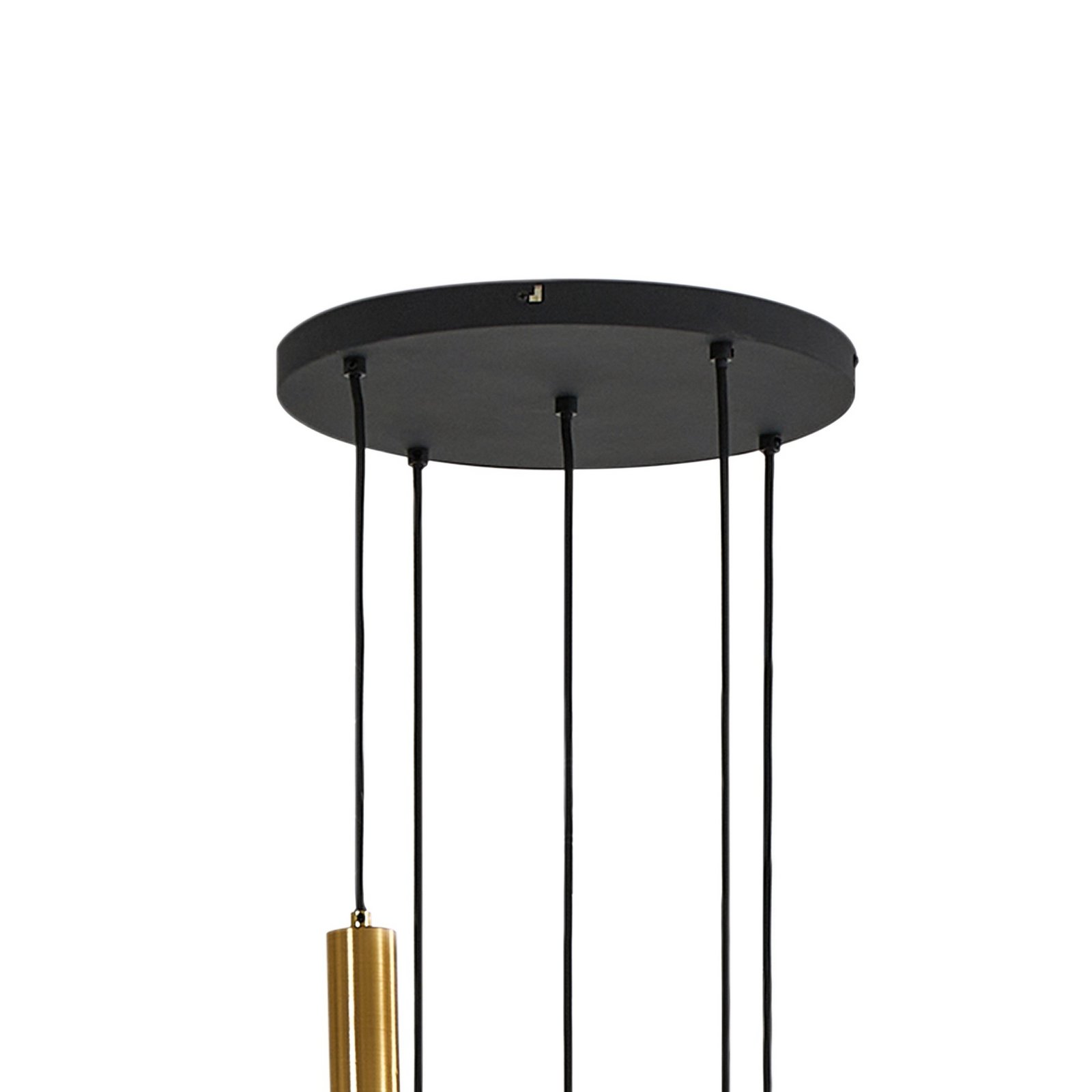 Hildur 5 Cluster Suspension Fumé Gris/Laiton - Lindby