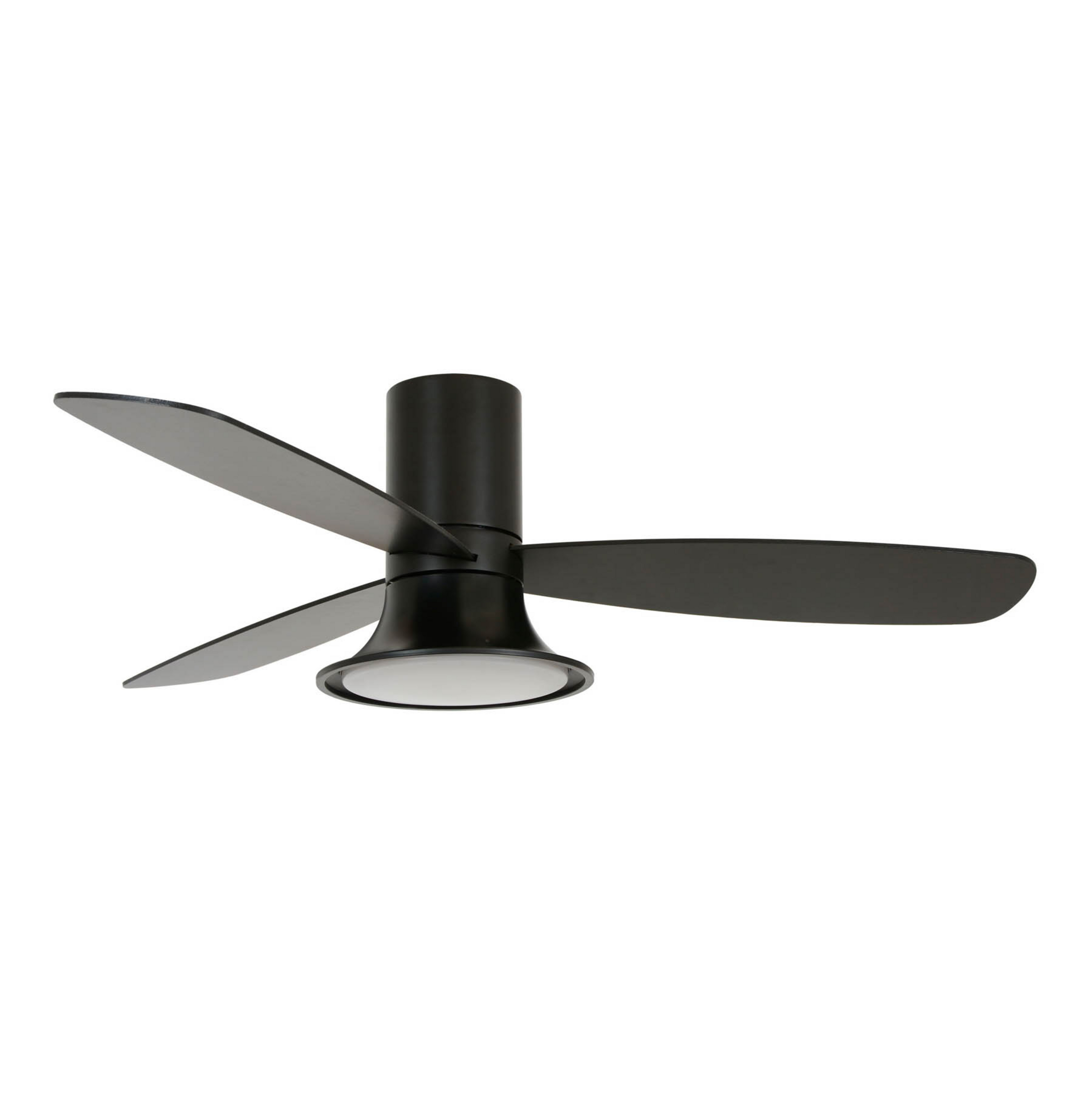 Flusso Deckenventilator mit Licht schwarz 132cm leise Beacon