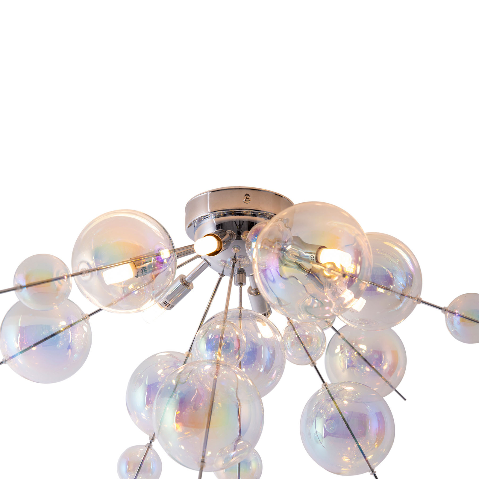 Explosion ceiling light, glass, 6-bulb