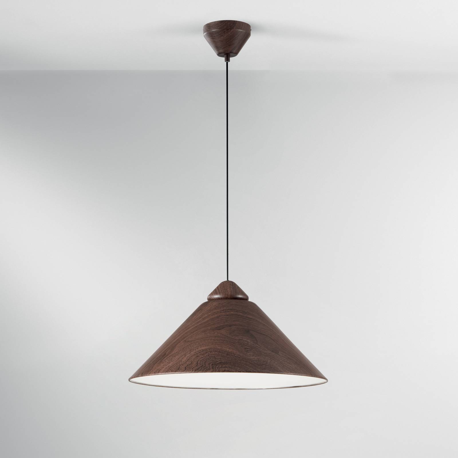 Luce Ambiente Design Suspension Big Bang marron/blanc, Ø 49 cm, métal