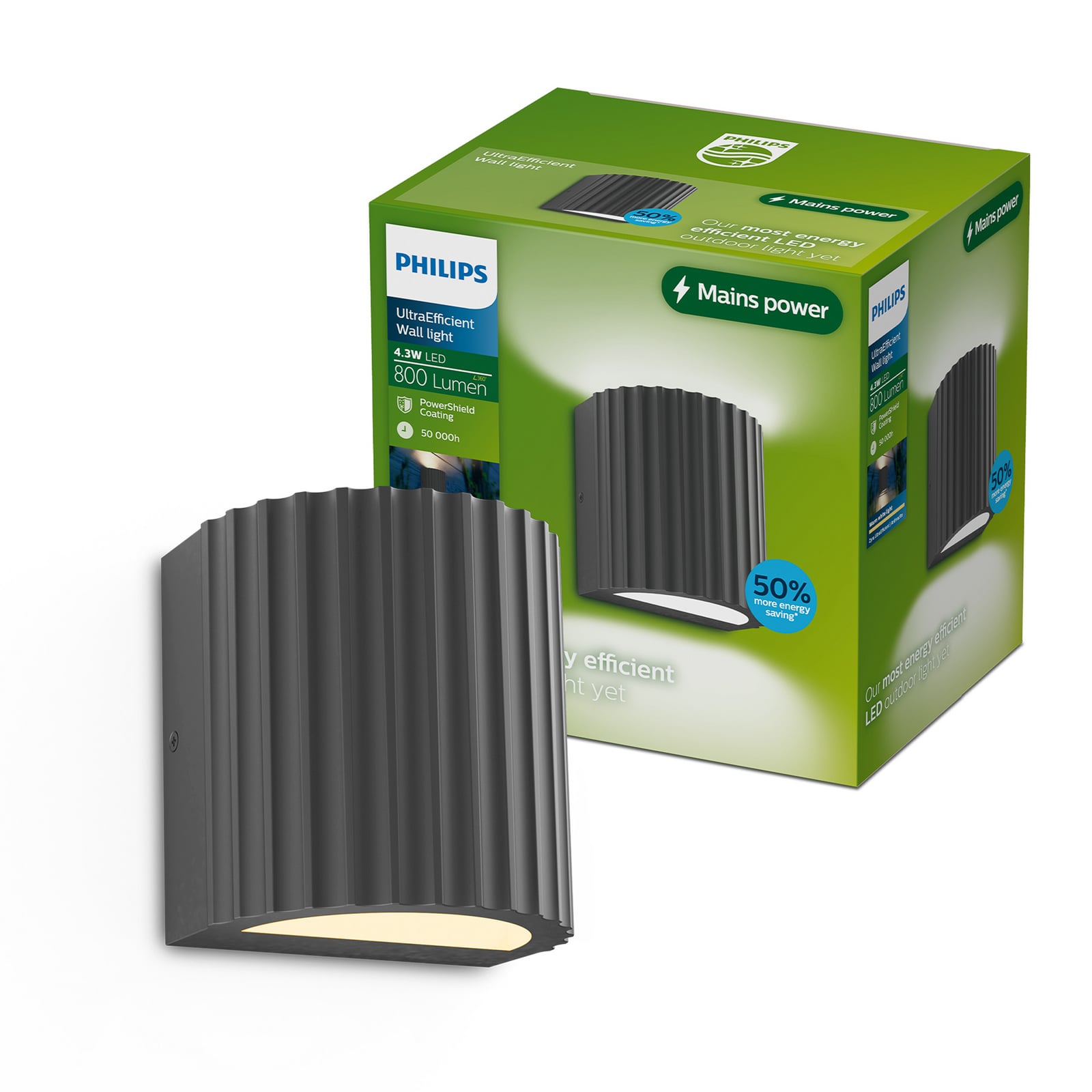 Philips Zyra LED kültéri fali világítás, felfelé/lefelé irányuló, antracit, IP44 Philips Zyra LED kültéri fali világítás, felfelé/lefelé irányuló, antracit, IP44