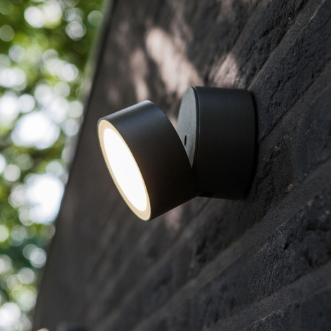 LED buitenwandlamp Trumpet, Ø 9,4 cm